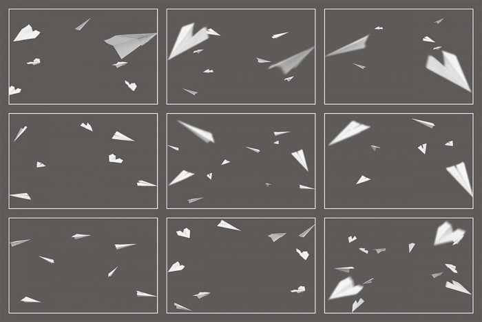 Paper Airplane Overlays