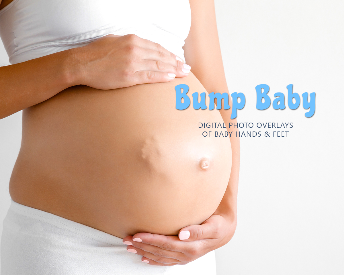 Baby Bump Overlays, Pregnant Belly Hands & Feet - Photography World