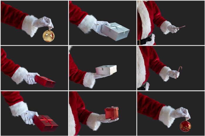 Santa Hands Overlay