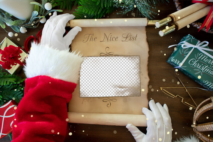 Santa's Nice List Frame Overlay
