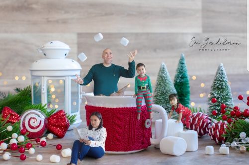 Hot Cocoa Christmas Backdrop photo review